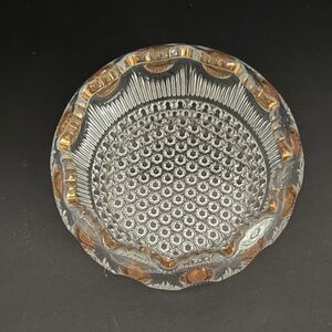 Vintage US Glass Co. Manhattan Pattern Scalloped Rim Berry Bowl 1902-1020